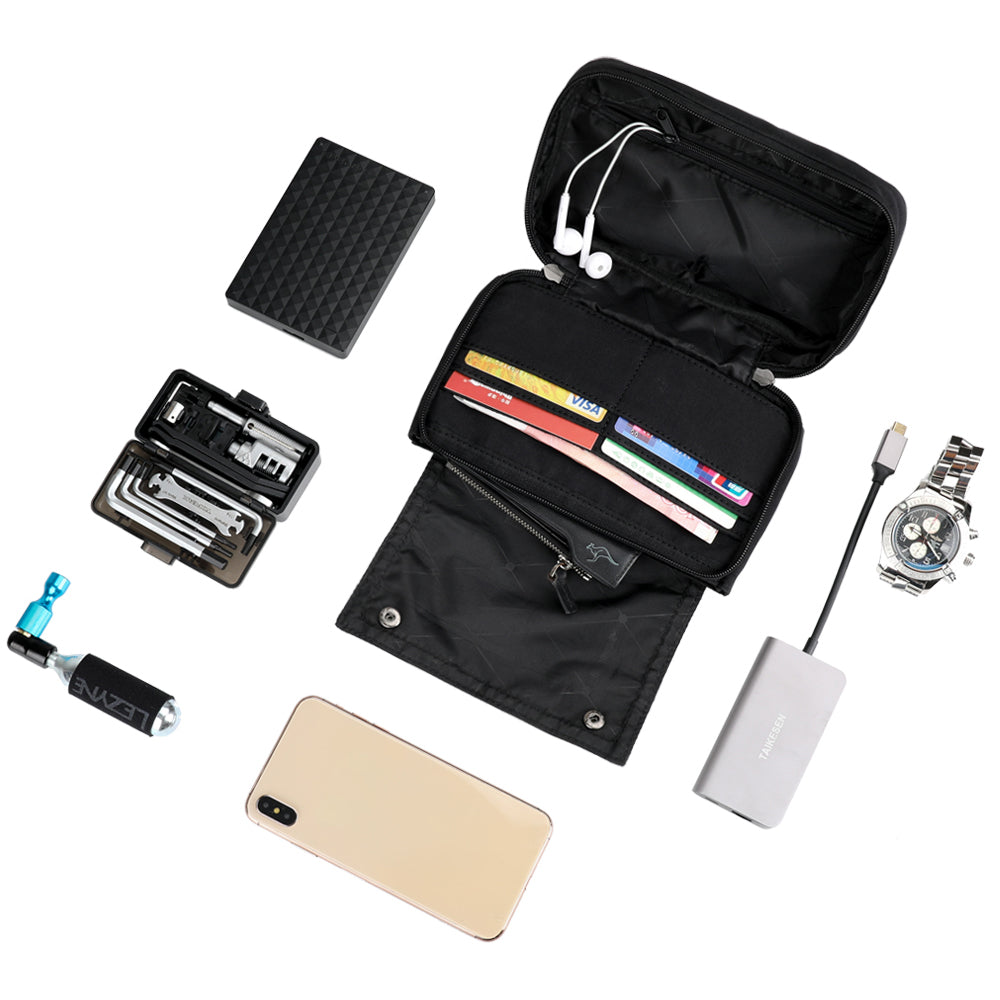RHINOWALK X2012 Polyester Multifunctional Bike Front Handlebar Bag with Shoulder Strap RHINOWALK X2012 Polyester Multifunctional Bike Front Handlebar Bag with Shoulder Strap